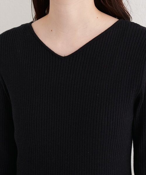 natural couture ワンピース 袖口レースニットワンピース : ZOZOTOWN