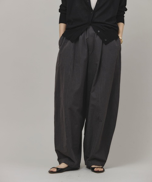 「Curensology」 イージーパンツ FREE グレー レディース_画像2