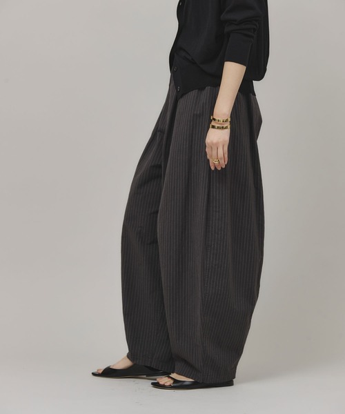 「Curensology」 イージーパンツ FREE グレー レディース_画像4