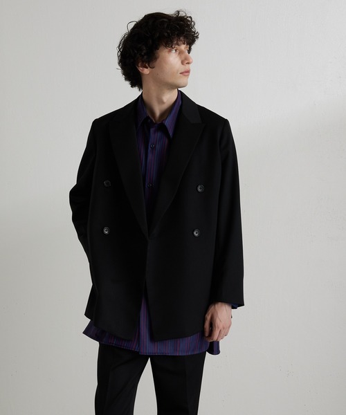 「Lui's」 テーラードジャケット MEDIUM チャコールグレー メンズ_画像8