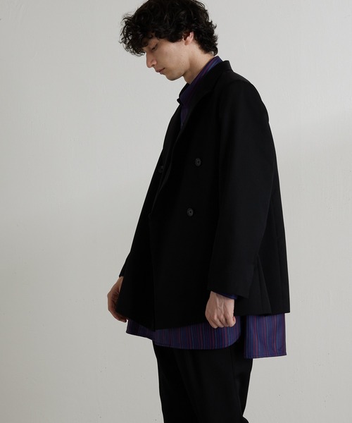 「Lui's」 テーラードジャケット MEDIUM チャコールグレー メンズ_画像9