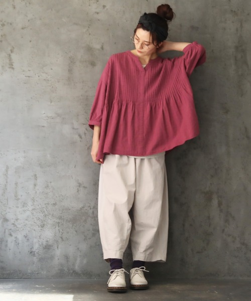 「soulberry」 長袖ブラウス LL ピンク レディース_画像4