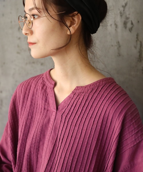 「soulberry」 長袖ブラウス LL ピンク レディース_画像7