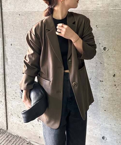 select MOCA by son」 テーラードジャケット MEDIUM ブラウン