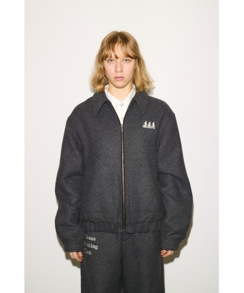 THROW by SLY ブルゾン アウター Chaos Fishing Club ZIP BZ カオス