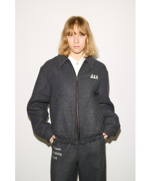 THROW by SLY ブルゾン アウター Chaos Fishing Club ZIP BZ カオス