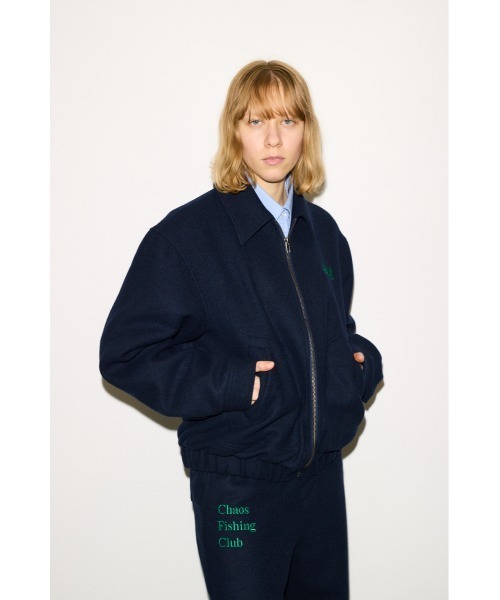 THROW by SLY ブルゾン アウター Chaos Fishing Club ZIP BZ カオス
