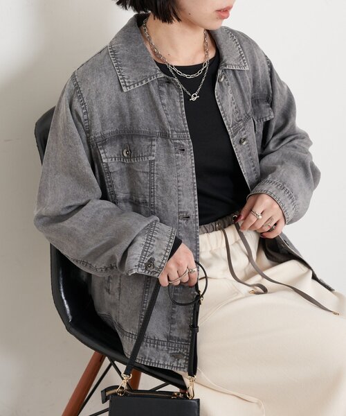 ☆なあな☆Swingle ジャケット グレー NANGA（ナンガ） ブルゾン アウター SHEER JACKET W シアー