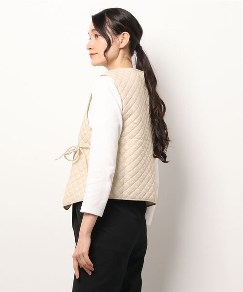 「aimoha」 ベスト MEDIUM ブラック レディース_画像4