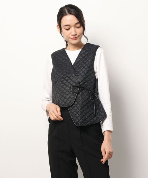 「aimoha」 ベスト MEDIUM ブラック レディース_画像8