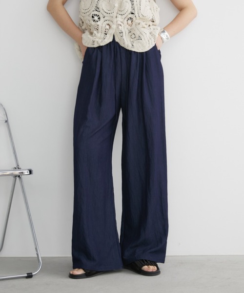 「Aunt Marie's」 イージーパンツ LARGE ベージュ レディース_画像2