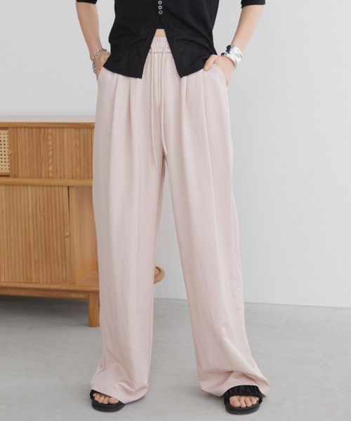 「Aunt Marie's」 イージーパンツ LARGE ベージュ レディース_画像3