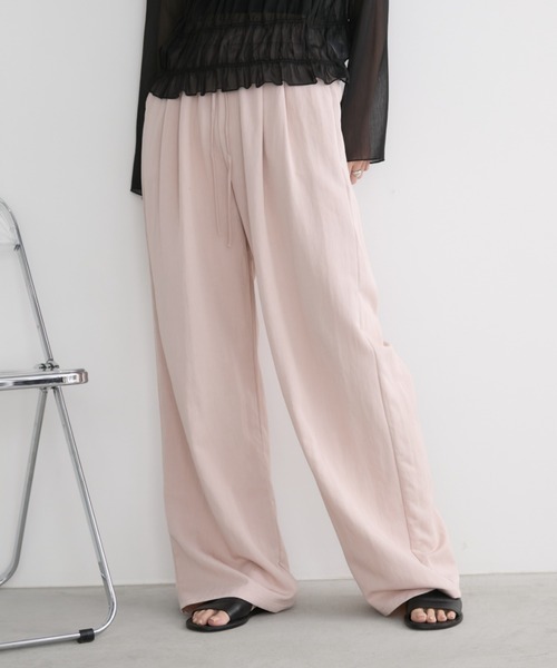 「Aunt Marie's」 イージーパンツ LARGE ベージュ レディース_画像10