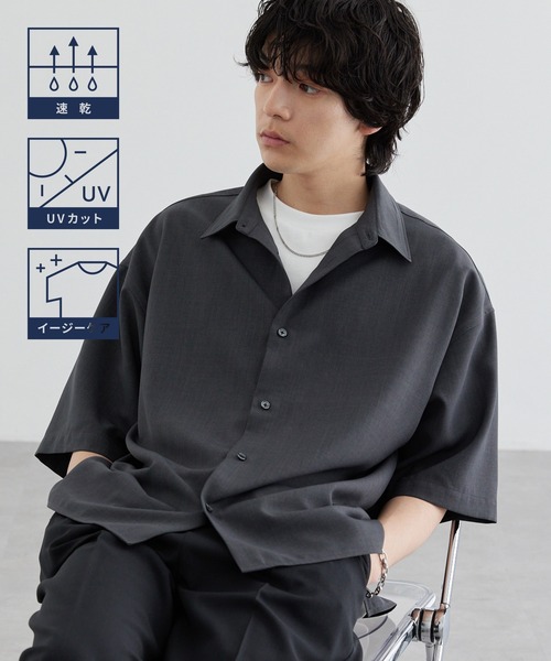 MONO-MART（モノマート） シャツ ハイツイステッドツイル サイド