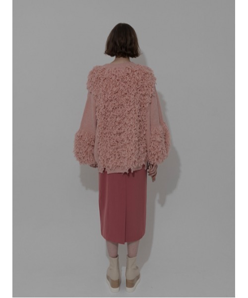 「AMAIL」 ニットカーディガン FREE アイボリー レディース_画像6