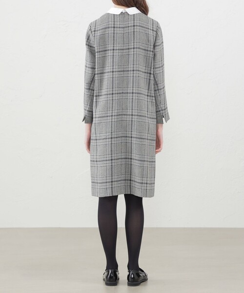 「MACKINTOSH PHILOSOPHY」 長袖ワンピース 38 チャコールグレー レディース_画像6