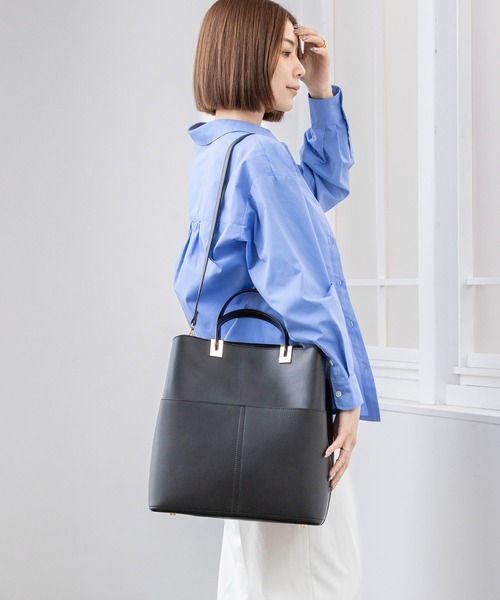 aym_0514 専用出品 MIAN（ミアン） トートバッグ ダブルポケット縦型A4トートバッグ