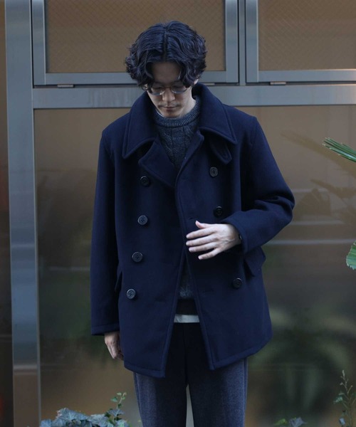 「BACK NUMBER」 ピーコート M ネイビー メンズ_画像4
