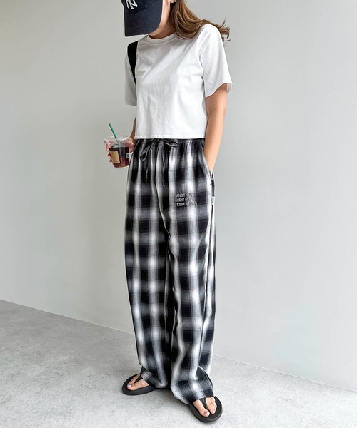 「ANME」 イージーパンツ M グレー系その他 レディース_画像3