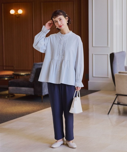 「studio CLIP」 長袖ブラウス FREE オフホワイト レディース_画像7