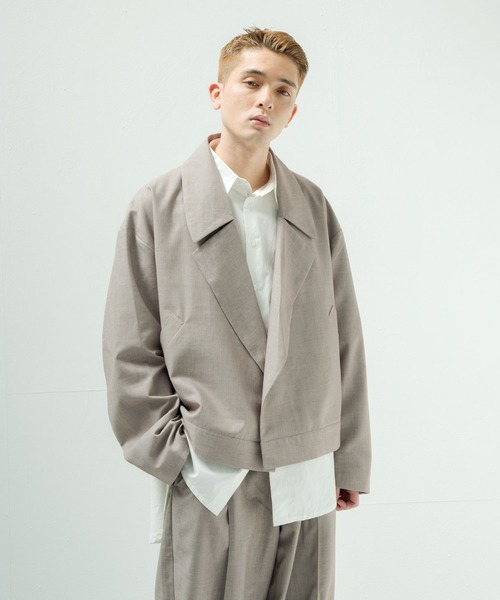 「Nilway」 セットアップ MEDIUM グレイッシュベージュ メンズ_画像3