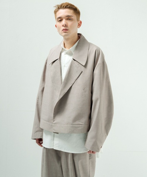「Nilway」 セットアップ MEDIUM グレイッシュベージュ メンズ_画像4
