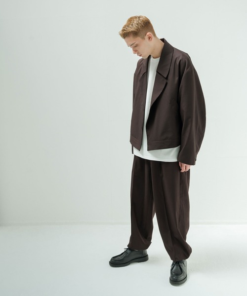 「Nilway」 セットアップ MEDIUM グレイッシュベージュ メンズ_画像5