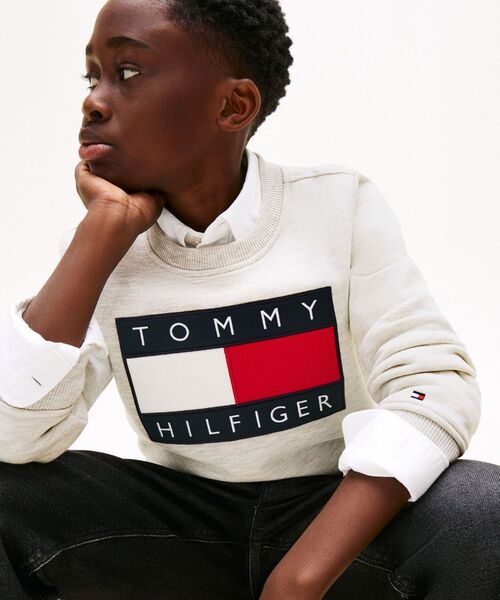 りりり　トミートレーナー トミー ヒルフィガー TOMMY HILFIGER 【オンライン限定】裏毛スモール