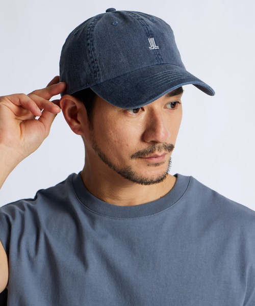 LANVIN en Bleu 帽子 ハット ピグメント染め ロゴ ベースボール