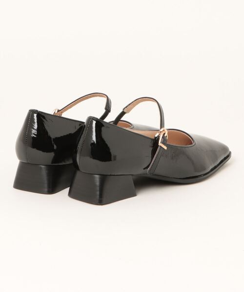 「cava cava」 パンプス 24.5cm クリアブラック レディース_画像4