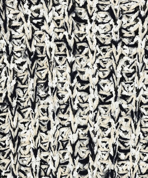 セーター ニット コットンダップル クルーネックプルオーバー メンズの画像