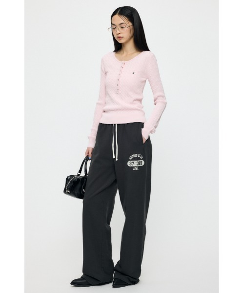MOUSSY（マウジー） ワイドパンツ スウェットパンツ ジャージ 「26年SS