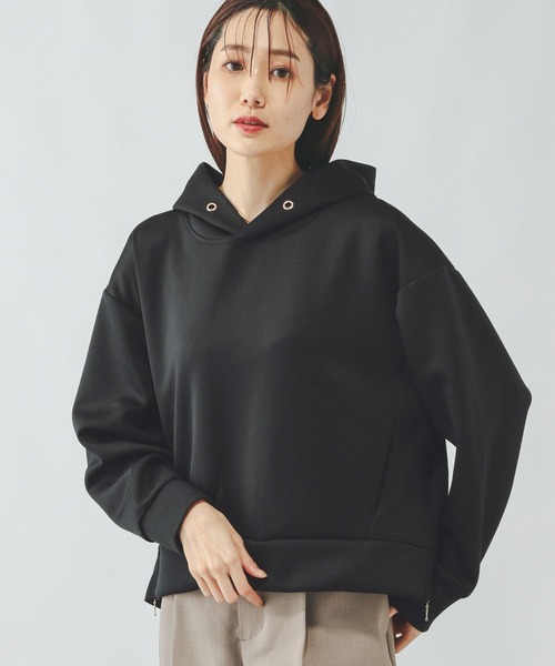 「GLOBAL WORK」 プルオーバーパーカー LARGE グレイッシュベージュ レディース_画像5