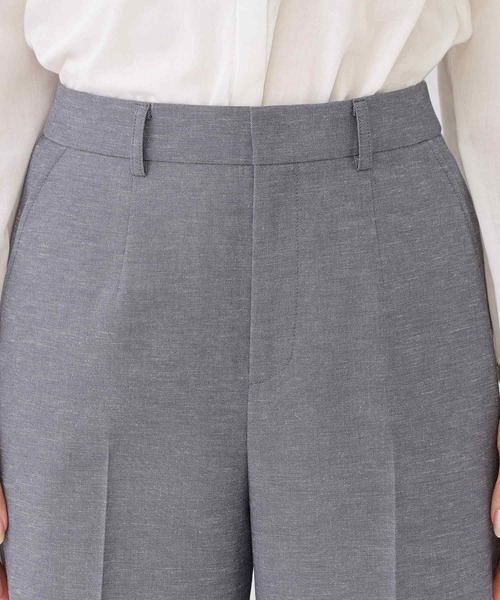 ワイドパンツ パンツ 「手洗い可／日本製／セットアップ可」セミワイドパンツ レディースの画像