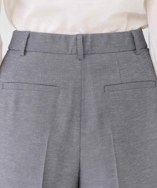 ワイドパンツ パンツ 「手洗い可／日本製／セットアップ可」セミワイドパンツ レディースの画像