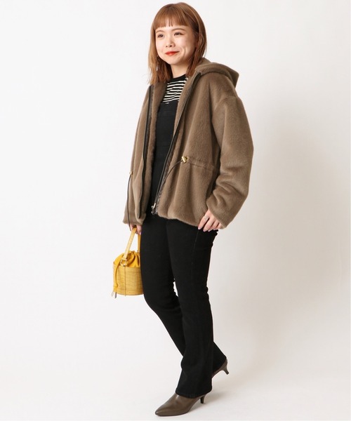 「U by SPICK&SPAN」 ブルゾン FREE ブラウン レディース_画像3