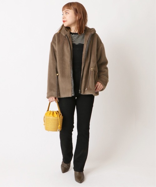 「U by SPICK&SPAN」 ブルゾン FREE ブラウン レディース_画像4