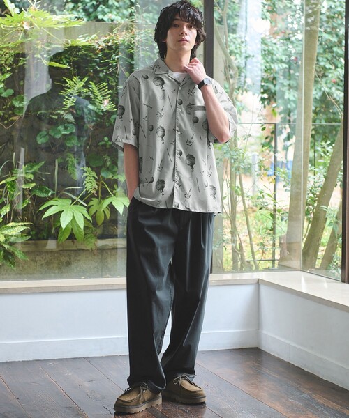 BELPER しわ加工 リネン素材　パンツ green label relaxing（グリーンレーベルリラクシング） パンツ リネン