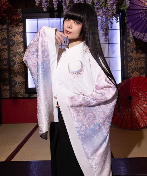 REZEN（リゼン） シャツ 桜×月和袖シャツ メンズ : ZOZOTOWN Yahoo!店