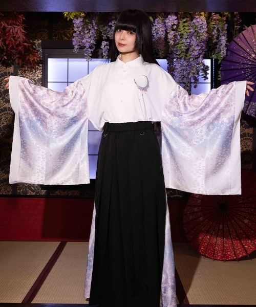 REZEN（リゼン） シャツ 桜×月和袖シャツ メンズ : ZOZOTOWN Yahoo!店