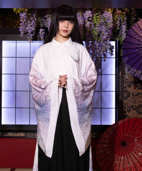 REZEN（リゼン） シャツ 桜×月和袖シャツ メンズ : ZOZOTOWN Yahoo!店