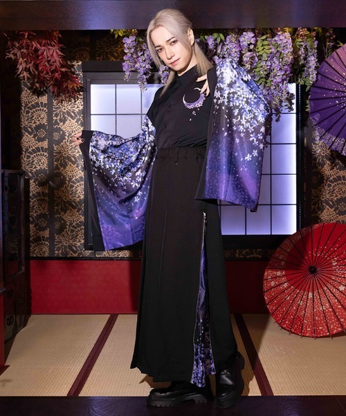 REZEN（リゼン） シャツ 桜×月和袖シャツ メンズ : ZOZOTOWN Yahoo!店