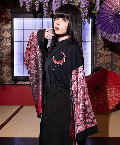 REZEN（リゼン） シャツ 桜×月和袖シャツ メンズ : ZOZOTOWN Yahoo!店