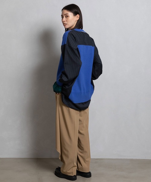 「MARECHAL TERRE」 長袖ニット MEDIUM グレー レディース_画像3