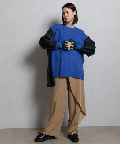 「MARECHAL TERRE」 長袖ニット MEDIUM グレー レディース_画像4
