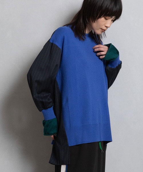 「MARECHAL TERRE」 長袖ニット MEDIUM グレー レディース_画像5