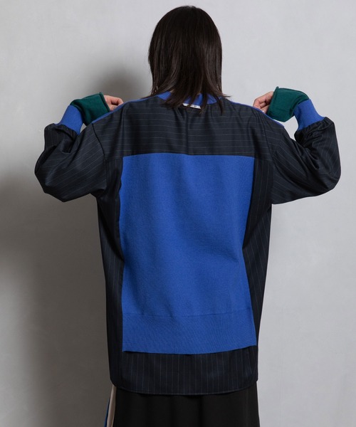 「MARECHAL TERRE」 長袖ニット MEDIUM グレー レディース_画像6