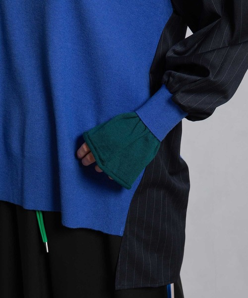 「MARECHAL TERRE」 長袖ニット MEDIUM グレー レディース_画像8