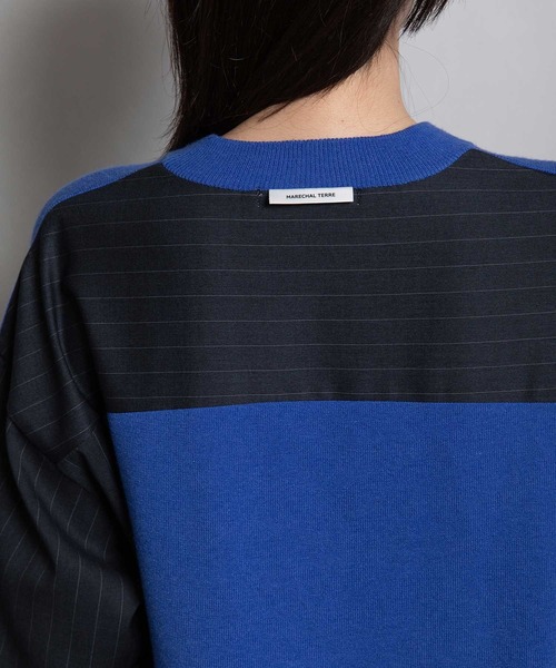 「MARECHAL TERRE」 長袖ニット MEDIUM グレー レディース_画像9