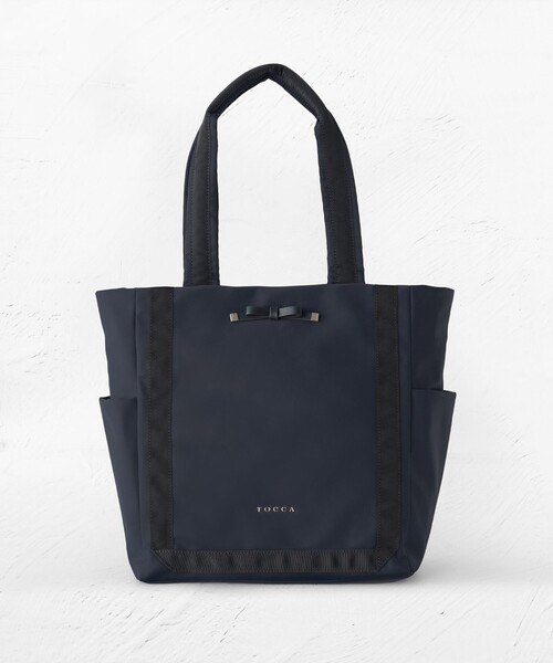 「TOCCA」 トートバッグ F ネイビー レディース